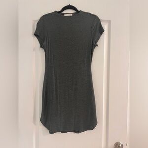 Stella Luce Dark Gray Short Sleeve Dress